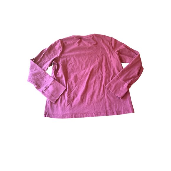 Gudrun Sjödén Womens Long-Sleeve Cotton Blend Top Plum Purple Size L - Picture 6 of 6